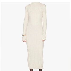 Anine Bing Sweater Dress in Oatmeal (small)